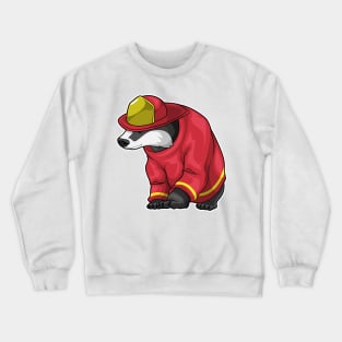 Honey badger Firefighter Fire department Crewneck Sweatshirt